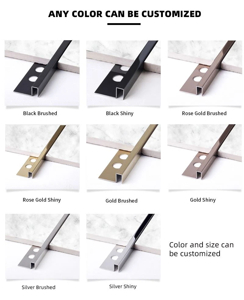 4 polished stainless steel angle trim color