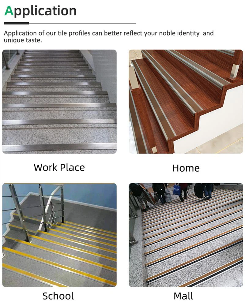 6. stainless steel stair nosing strip